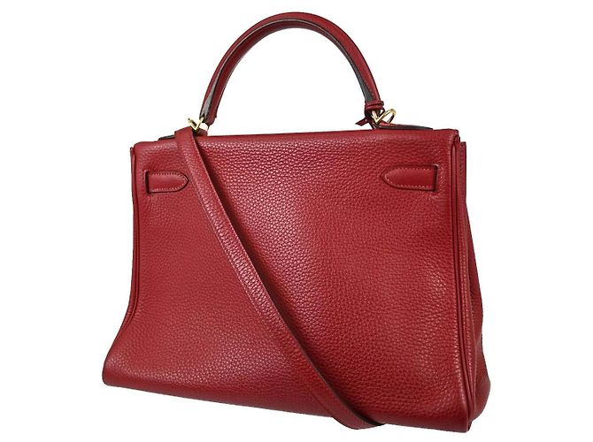Hermès Hermes Kelly Red Togo mit Gold Hardware 32 Rot - Ansicht 2
