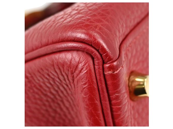Hermès Hermes Kelly Red Togo mit Gold Hardware 32 Rot - Ansicht 5