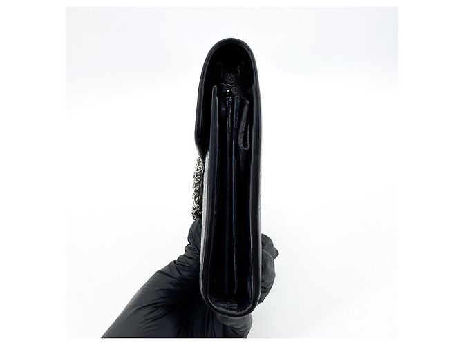 Gucci Dionysus Leather Small Negro - vista 3