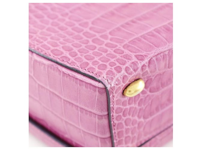 Céline Bolso de piel gofrada Celine Rosa - vista 6