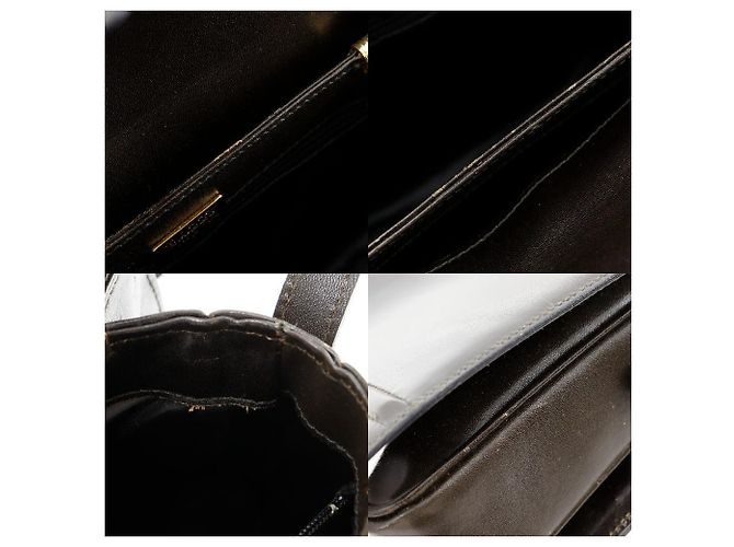Bally Schultertasche aus Kalbsleder Braun Dunkelbraun - Ansicht 8