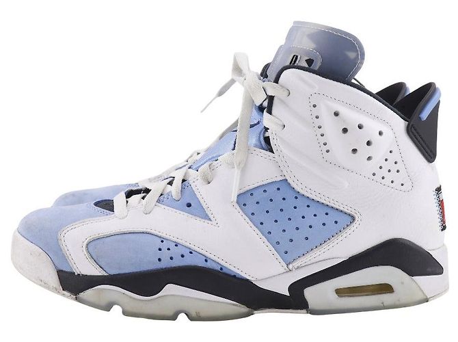 Autre Marque Sneakers Nike AIR JORDAN 6 RETRO Synthetic Bianco Blu chiaro - vista 2