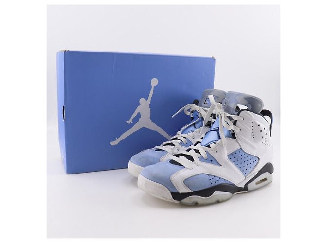 Autre Marque Sneakers Nike AIR JORDAN 6 RETRO Synthetic Bianco Blu chiaro - vista 20