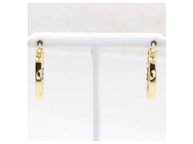 Autre Marque Pendientes de diamantes Au750 Dorado - vista 3