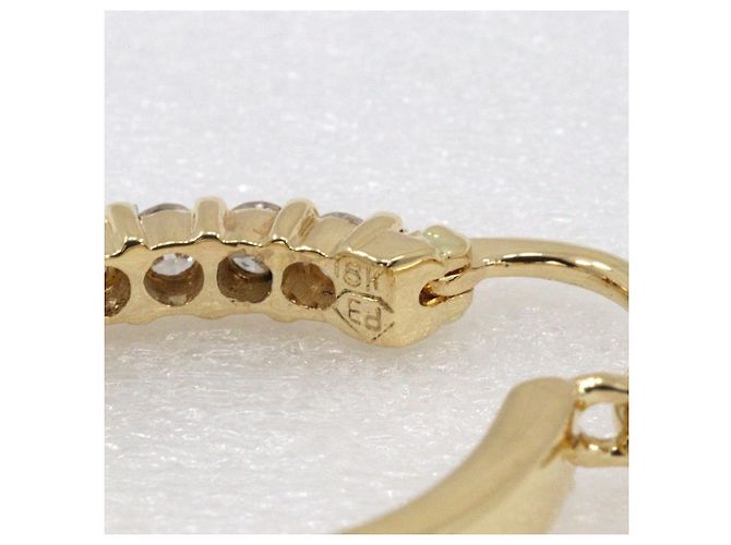 Autre Marque Pendientes de diamantes Au750 Dorado - vista 8