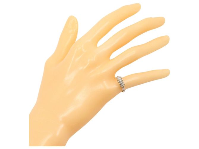 Autre Marque Anello in platino Pt850 e diamanti Argento - vista 2