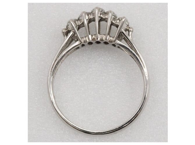 Autre Marque Anello in platino Pt850 e diamanti Argento - vista 3