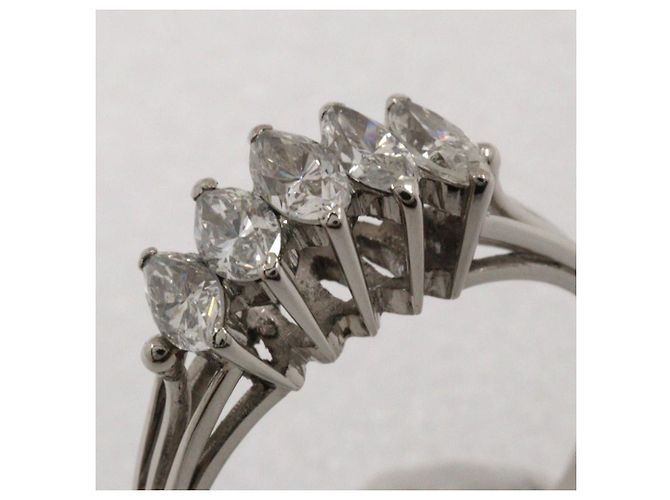 Autre Marque Anello in platino Pt850 e diamanti Argento - vista 5