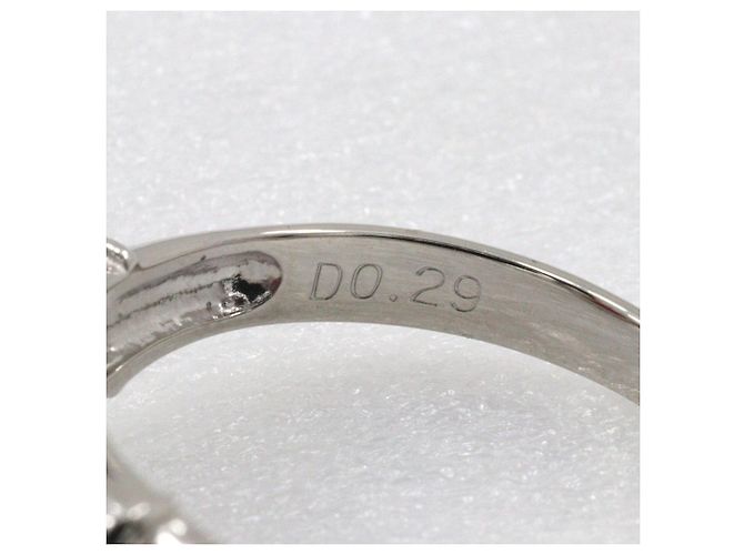 Autre Marque Anello in platino Pt900 con rubino stella e diamante Argento - vista 7