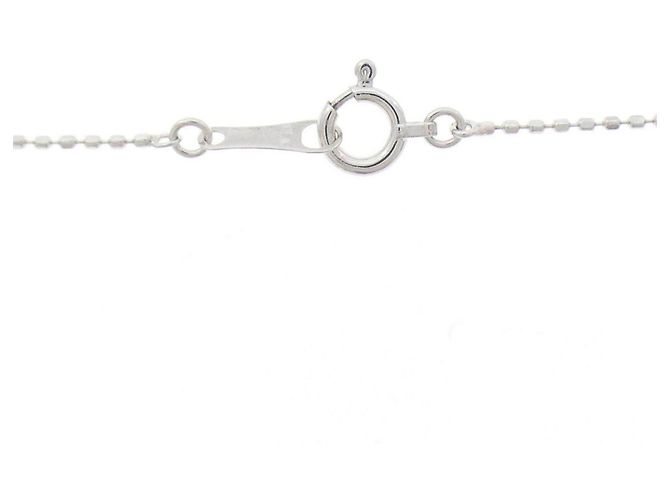 Autre Marque Collar de oro blanco Au750 y diamantes Plata - view 5