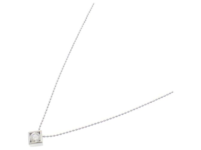 Autre Marque Collar de platino y diamantes Plata - vista 2