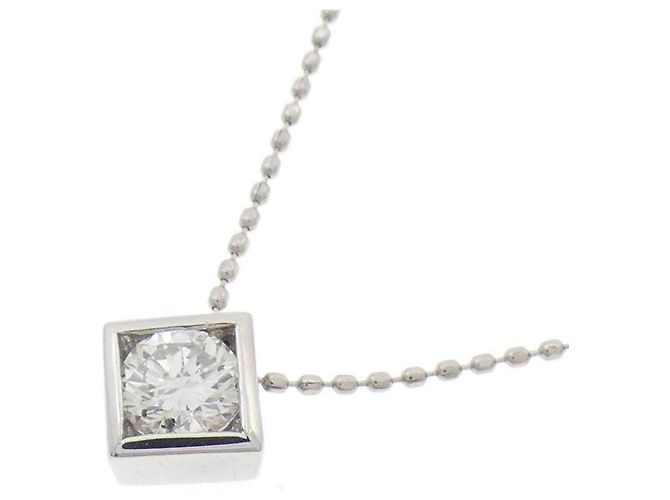 Autre Marque Collar de platino y diamantes Plata - vista 3