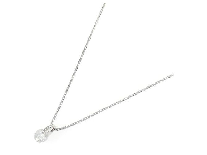 Autre Marque Collar de Pt900 y diamantes Plata - vista 2