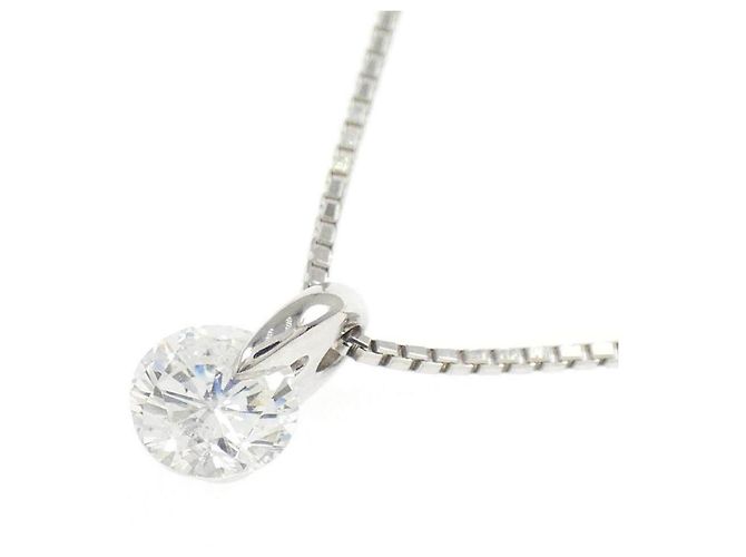 Autre Marque Collar de Pt900 y diamantes Plata - vista 3
