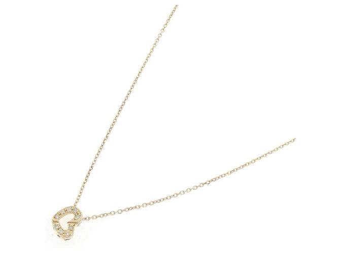Autre Marque Au750 Herz-Diamant-Halskette Golden - Ansicht 2