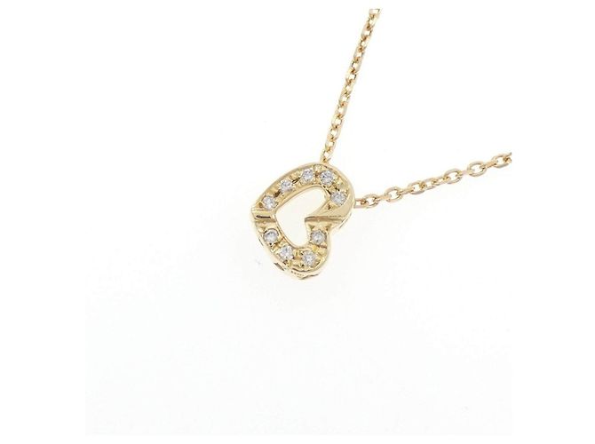 Autre Marque Au750 Herz-Diamant-Halskette Golden - Ansicht 3