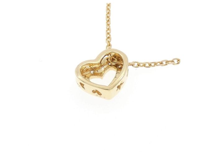 Autre Marque Au750 Herz-Diamant-Halskette Golden - Ansicht 4