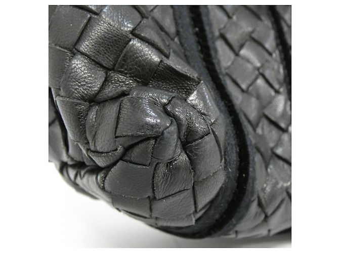Borsa a tracolla in pelle Bottega Veneta Nero - vista 2