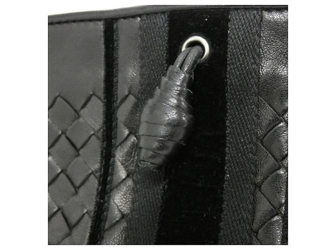 Borsa a tracolla in pelle Bottega Veneta Nero - vista 3