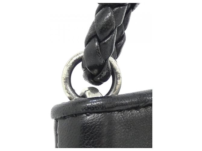 Borsa a tracolla in pelle Bottega Veneta Nero - vista 6