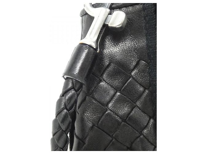 Borsa a tracolla in pelle Bottega Veneta Nero - vista 7