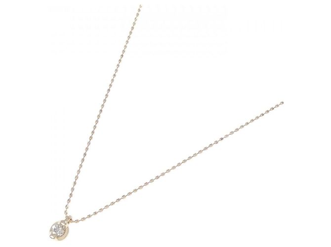 Autre Marque Collana K10 Pink Gold Diamond Rosa - vista 2