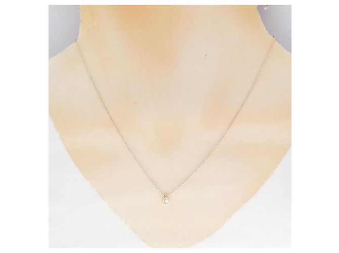 Autre Marque Collana K10 Pink Gold Diamond Rosa - vista 6