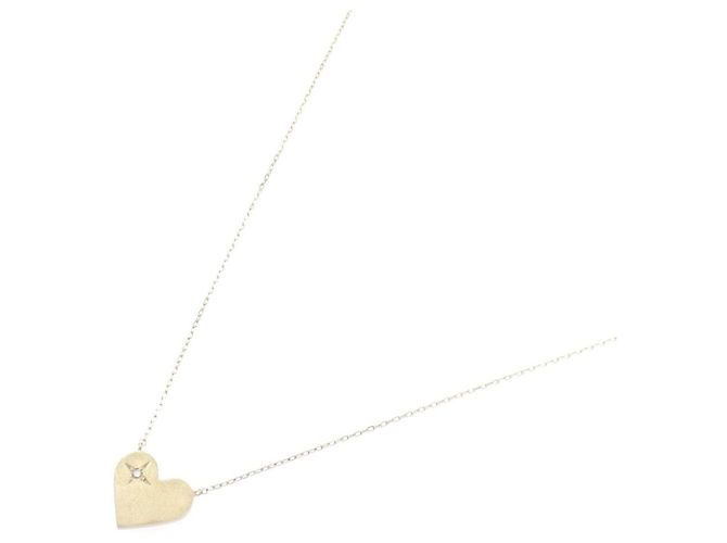 Autre Marque Collar de oro amarillo K10 y diamantes Dorado - vista 2