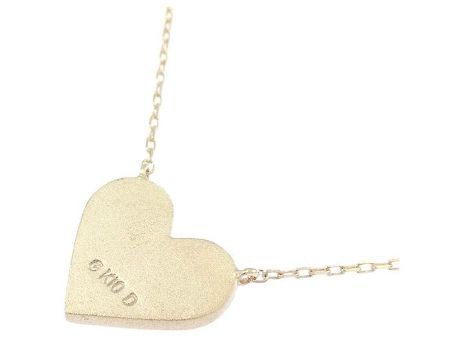 Autre Marque Collar de oro amarillo K10 y diamantes Dorado - vista 4