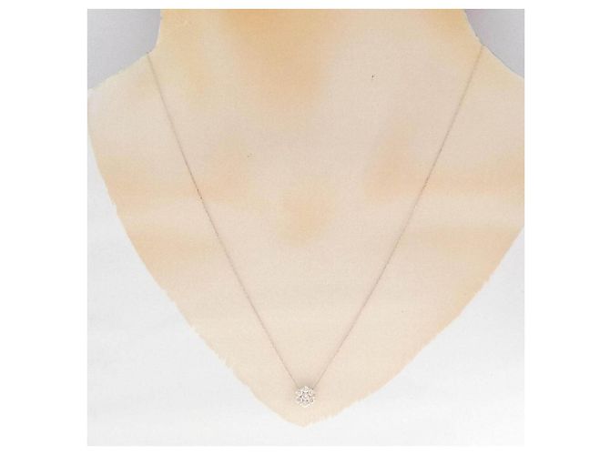 Autre Marque Collana Au750 Fiore e Diamanti Rosa - vista 6