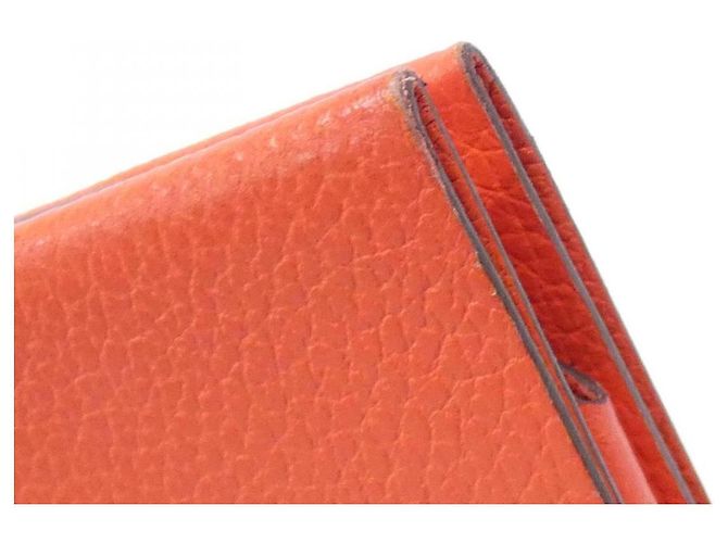 Hermès Ash Sellier Evercolor Card Case Orange - view 4