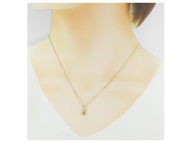 Autre Marque Collana Au750 Peridoto e Diamanti D'oro - vista 6