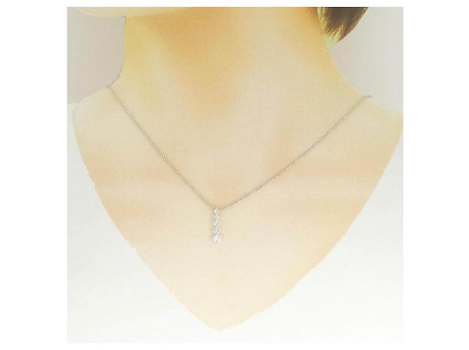 Autre Marque Collar de diamantes Pt900 Pt850 Plata - vista 6