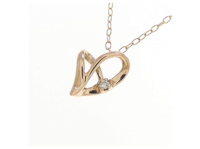 Autre Marque K10 Pink Gold Diamantenhalskette - Ansicht 3