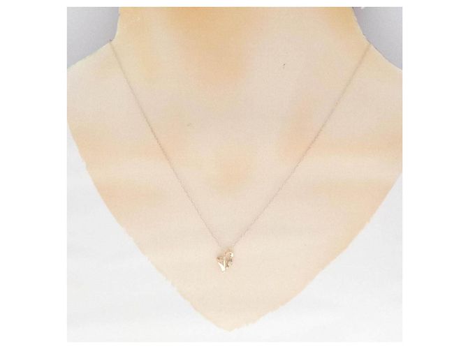 Autre Marque K10 Pink Gold Diamantenhalskette - Ansicht 6
