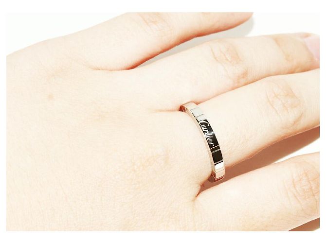 Cartier Lanieres Pt950 Ring Size 55 Silvery - view 5