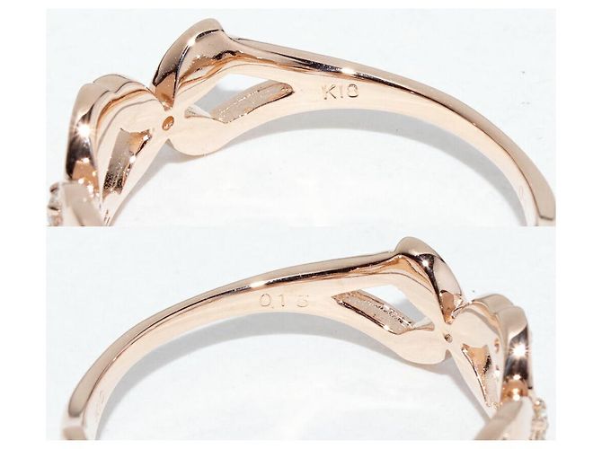 Autre Marque Anello Fiore di Diamanti Au750 Rosa - vista 4