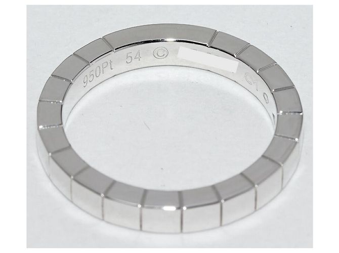Anello Cartier Lanieres Pt950 Misura 54 Argento - vista 4