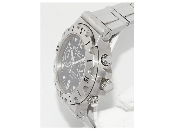 Bulgari Bvlgari Diagono Scuba Stainless Steel Chronograph Schwarz - Ansicht 3