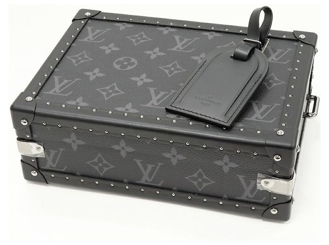 Louis Vuitton Monogram Eclipse 2-Wege Schulter-Clutch-Tasche Schwarz - Ansicht 5