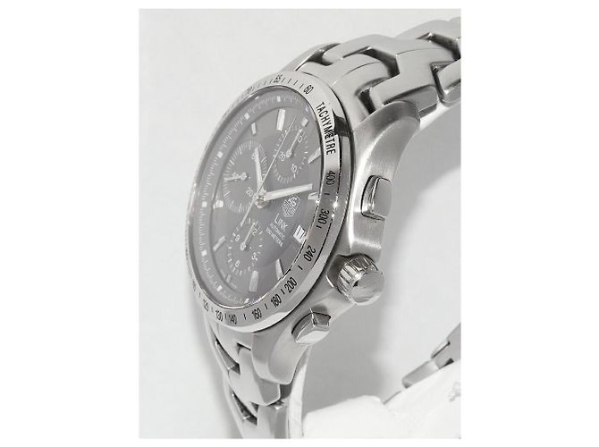 TAG Heuer Link Chronograph aus Edelstahl Braun - Ansicht 3