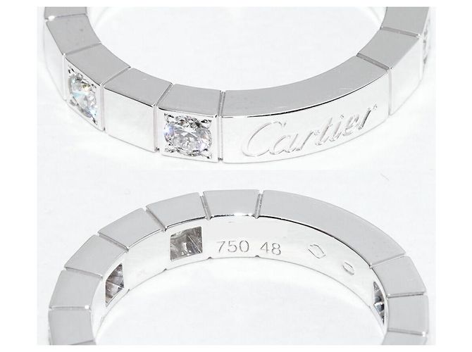 Cartier Lanieres Au750 Diamantring Größe 48 Silber - Ansicht 5