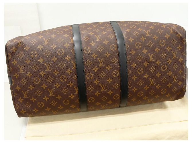 Louis Vuitton Keepall Bandouliere Monogram Macassar Boston Tasche Braun - Ansicht 4