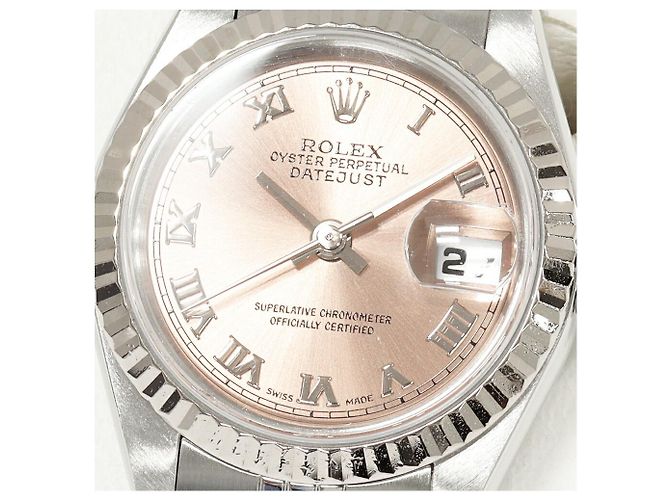 Rolex Datejust Au750 Weißgold Edelstahl Pink - Ansicht 5