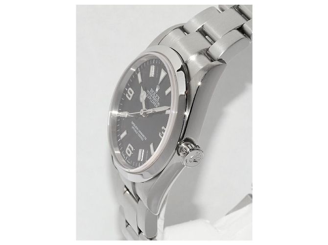 Rolex Explorer I Stainless Steel Preto - vista 4