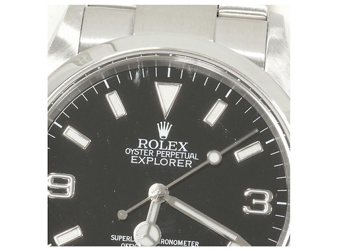 Rolex Explorer I Stainless Steel Preto - vista 6