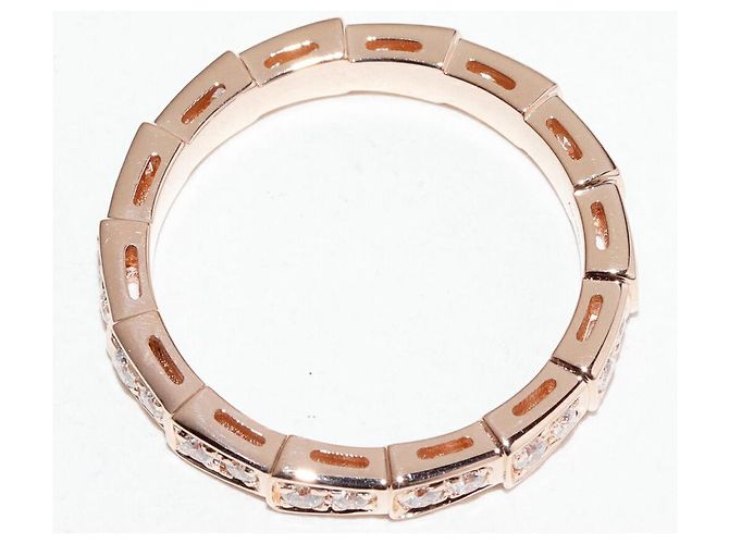 Bulgari Bvlgari Serpenti Viper Au750 Diamantring Größe 53 Golden - Ansicht 4