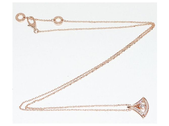 Bulgari Collana con pendente Bvlgari Divas Dream Au750 con diamanti Rosa - vista 4