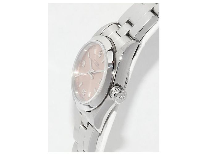 Reloj Rolex Oyster Perpetual de acero inoxidable Rosa - vista 4