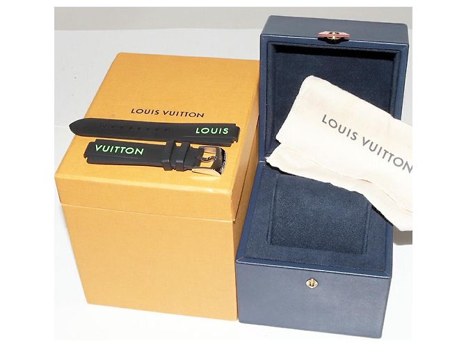 Louis Vuitton Tambour Damier Graphite Stainless Steel Chronograph Schwarz - Ansicht 3